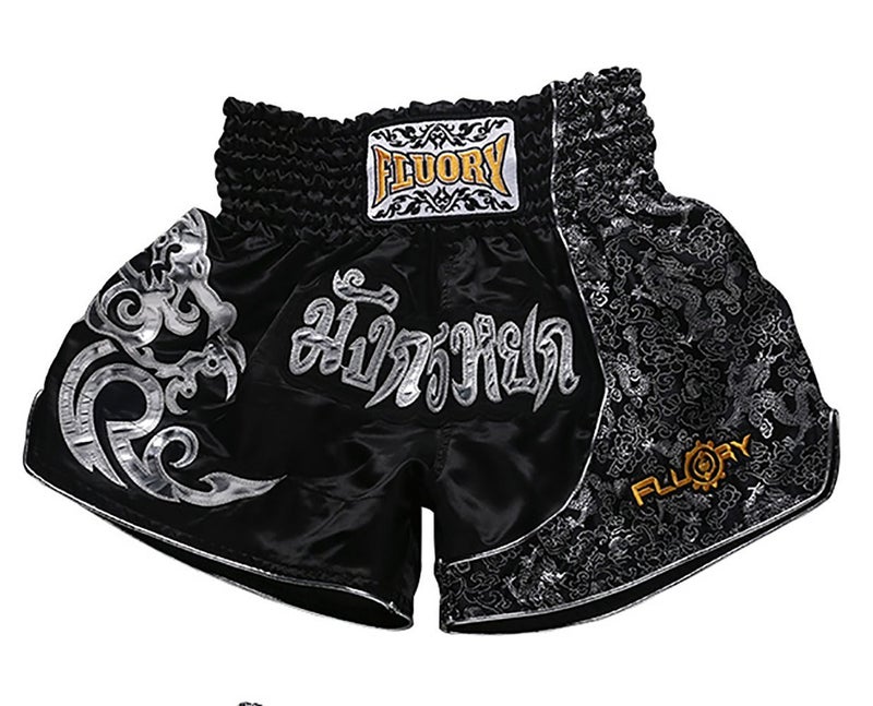 FLUORY Muay Thai Fight Shorts,MMA Shorts Clothing Training Cage Fighting Grappling Martial Arts Kickboxing Shorts Clothing - Image 1